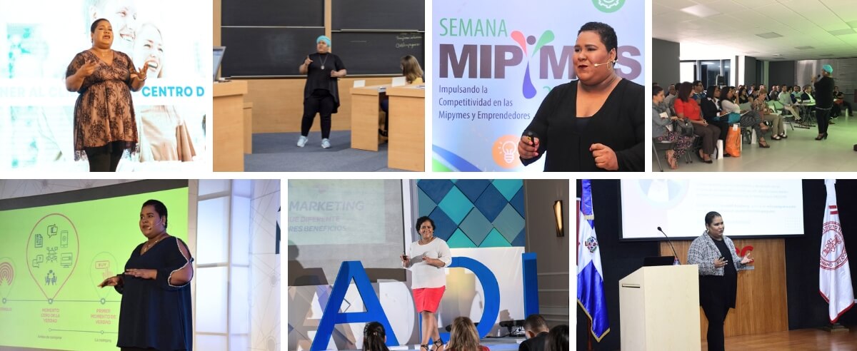 Collage Speaker Milca Peguero Collage Speaker Milca Peguero