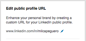 LinkedIn URL Setup